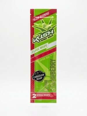 envoltorios kush herbal wraps sabor fresa y kiwi (2 unidades)